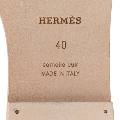Hermes Matte Niloticus Crocodile Himalaya Oran Sandals 36 Blanc 40 8 of 11