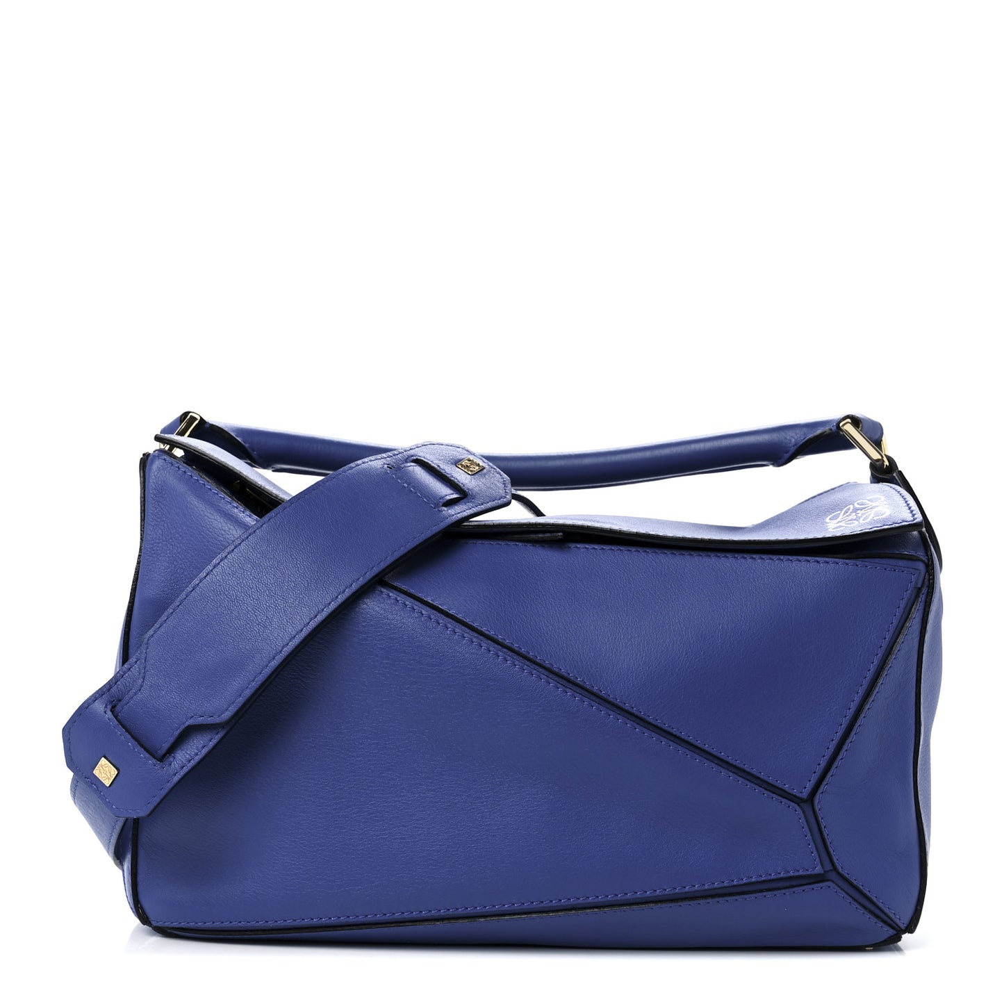 Calfskin Medium Puzzle Bag Electric Blue