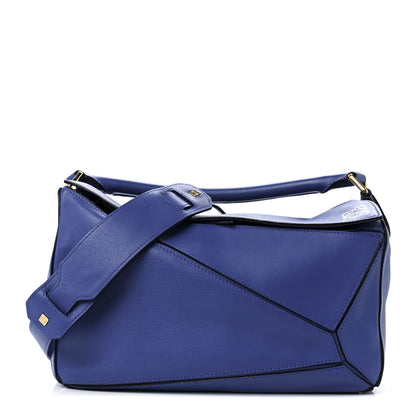 Loewe Calfskin Medium Puzzle Bag Electric Blue 1 of 12