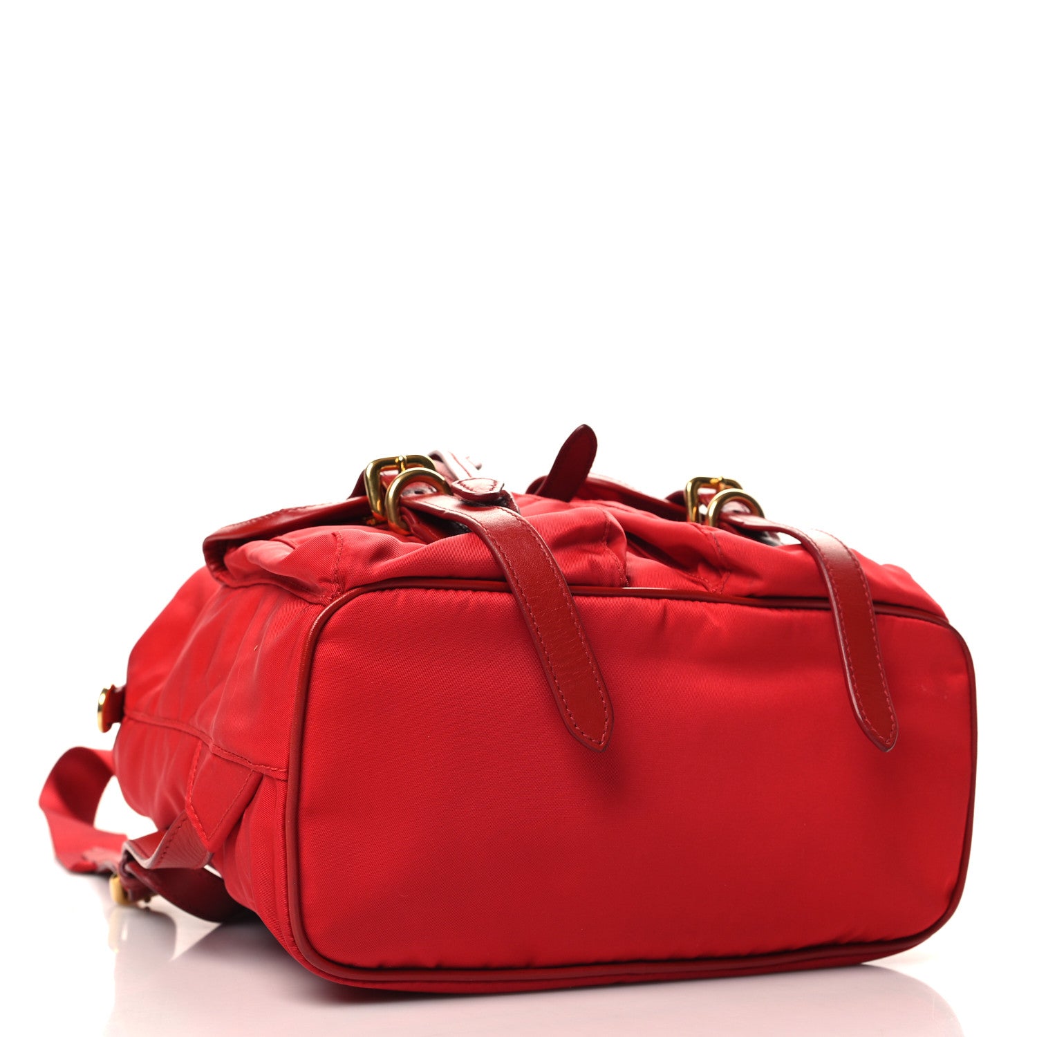 Prada Tessuto Nylon Small Backpack Rosso 4 of 9