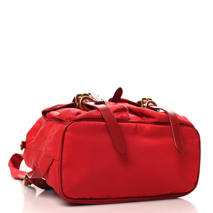 Prada Tessuto Nylon Small Backpack Rosso 4 of 9