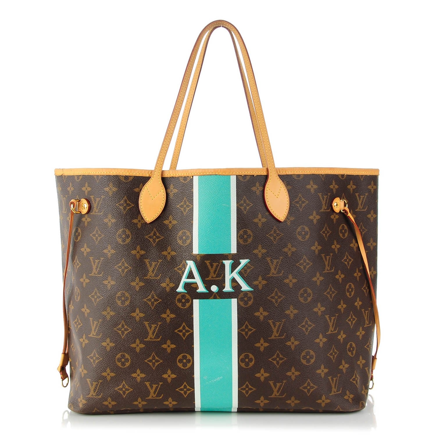 Louis Vuitton Monogram My LV Heritage Neverfull GM Turquoise White 1 of 7
