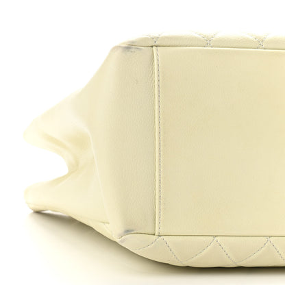 Chanel Caviar Quilted Grand Shopping Tote GST White 8 of 14