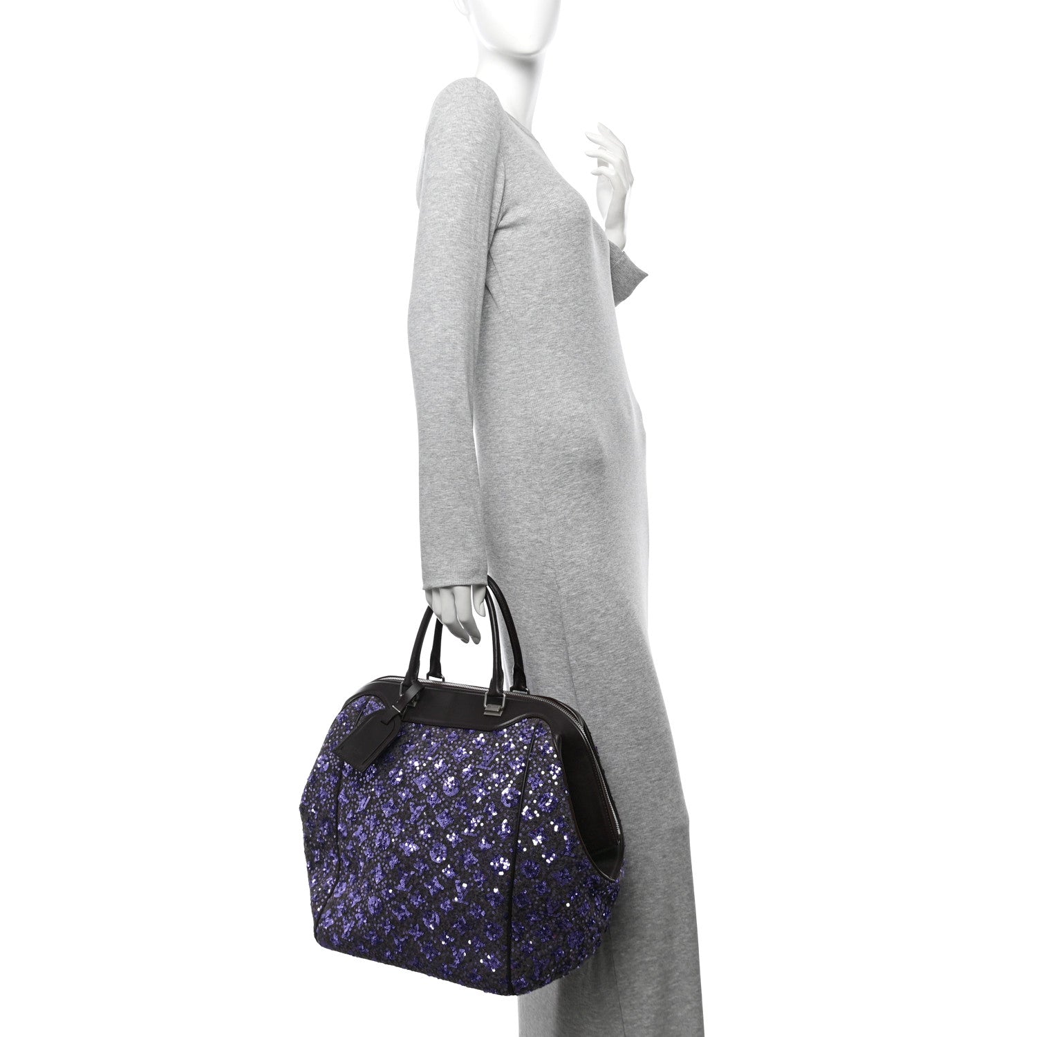 Louis Vuitton Sequin Monogram Sunshine Express North South Purple 2 of 13