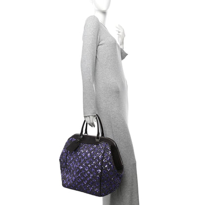 Louis Vuitton Sequin Monogram Sunshine Express North South Purple 2 of 13