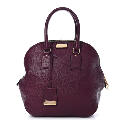 Burberry Heritage Grain Medium Orchard Bowling Bag Damson Magenta 1 of 13