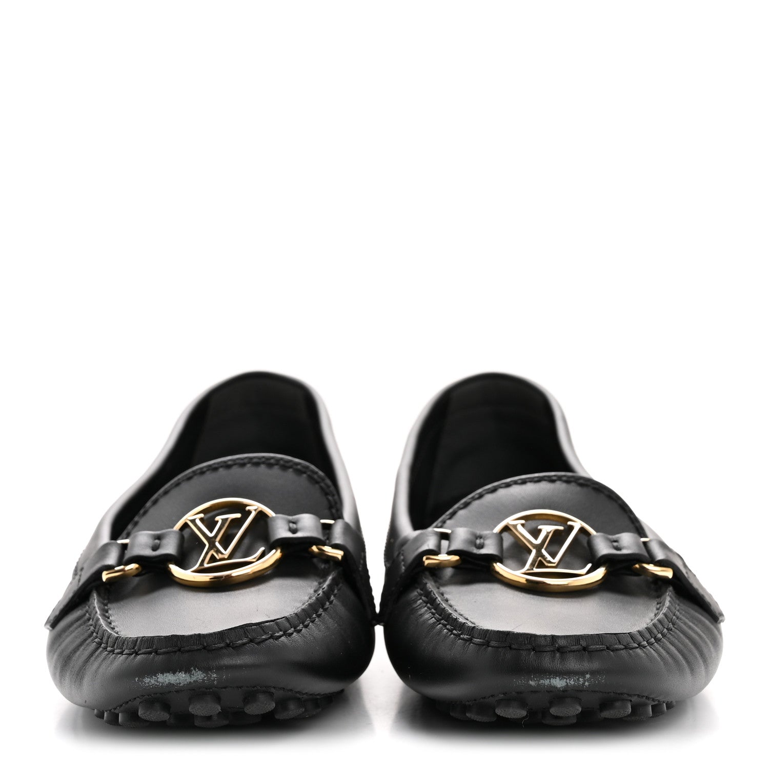Louis Vuitton Calfskin Dauphine Loafers 40 Black 3 of 11