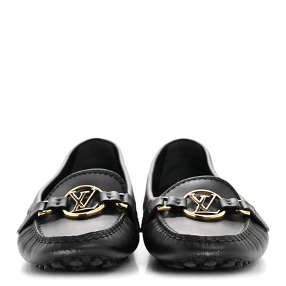 Louis Vuitton Calfskin Dauphine Loafers 40 Black 3 of 11