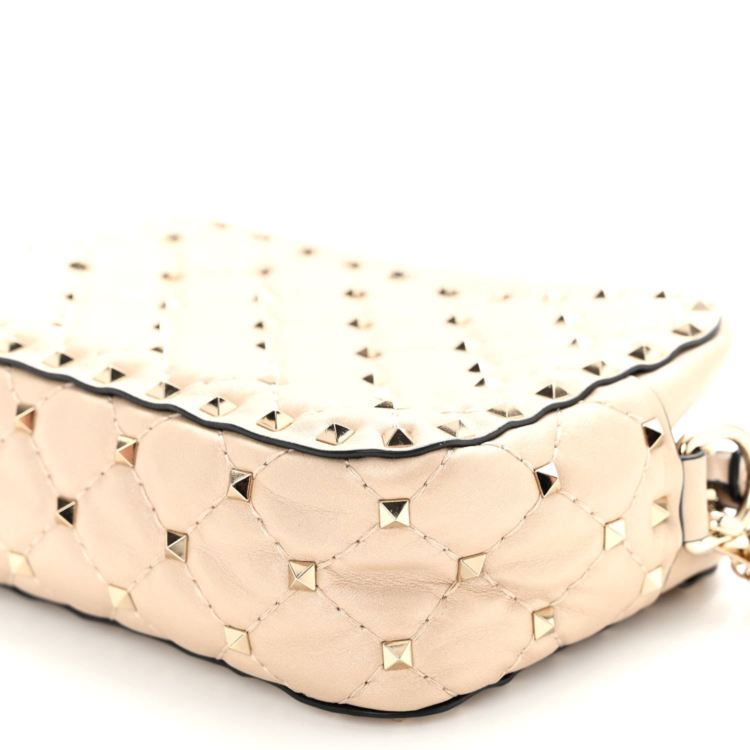 Valentino Garavani Nappa Rockstud Spike Camera Crossbody Bag Light Ivory 9 of 9