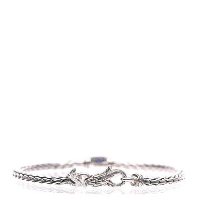 John Hardy Sterling Silver Blue Sapphire Classic Chain Station Bracelet 3 of 6