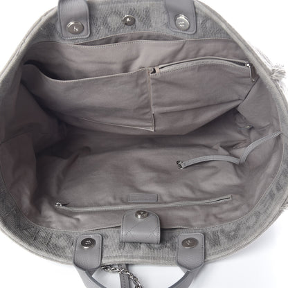 Chanel Canvas Large Double Face Shopping Tote Grey 5 of 10
