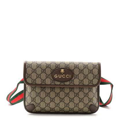 Gucci GG Supreme Monogram Neo Vintage Web Belt Bag Brown 1 of 12
