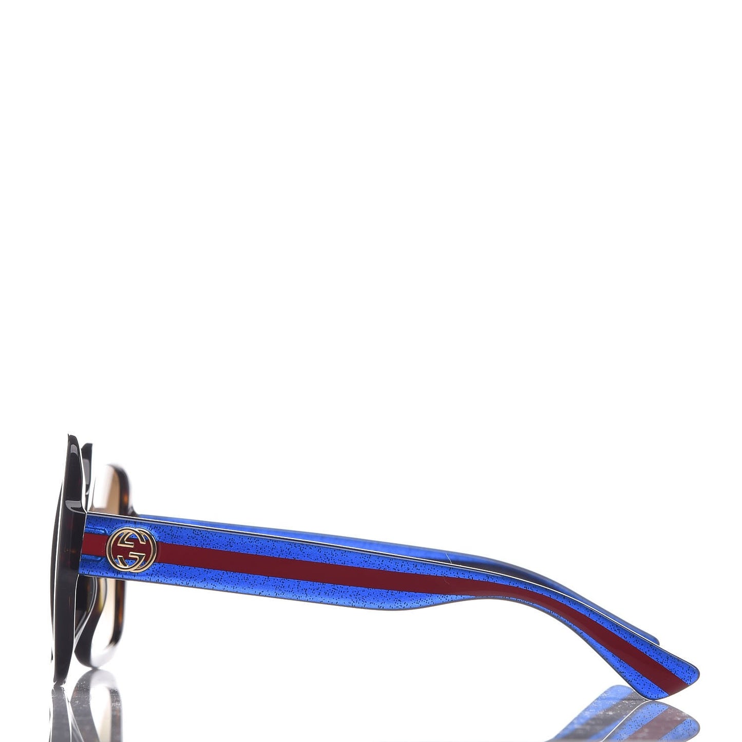 Oversize Square Web GG 0036S Sunglasses Tortoise
