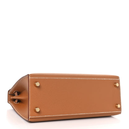 Hermes Epsom Kelly Sellier 25 Gold 4 of 10