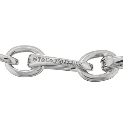 Tiffany 18K White Gold Clasping Oval Link Bracelet 3 of 3