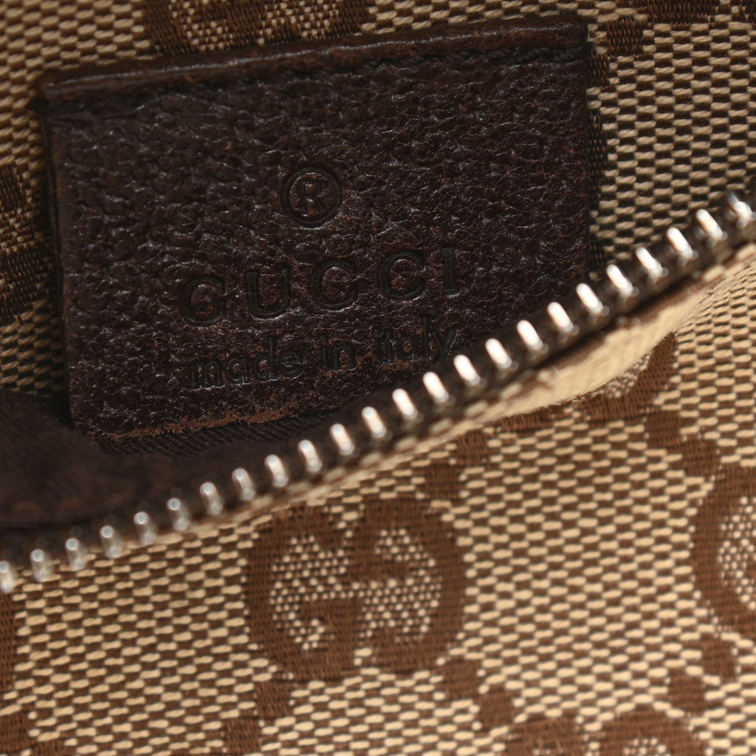 Gucci GG Monogram Double Pocket Belt Bag Dark Brown 6 of 12