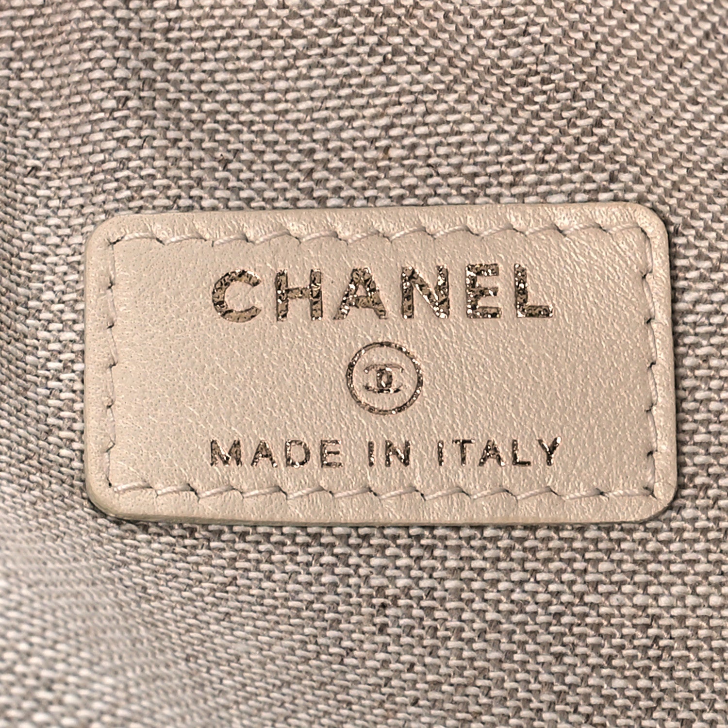 Chanel Lambskin Painted Quilt Pouch Black Blue Grey 6 of 9