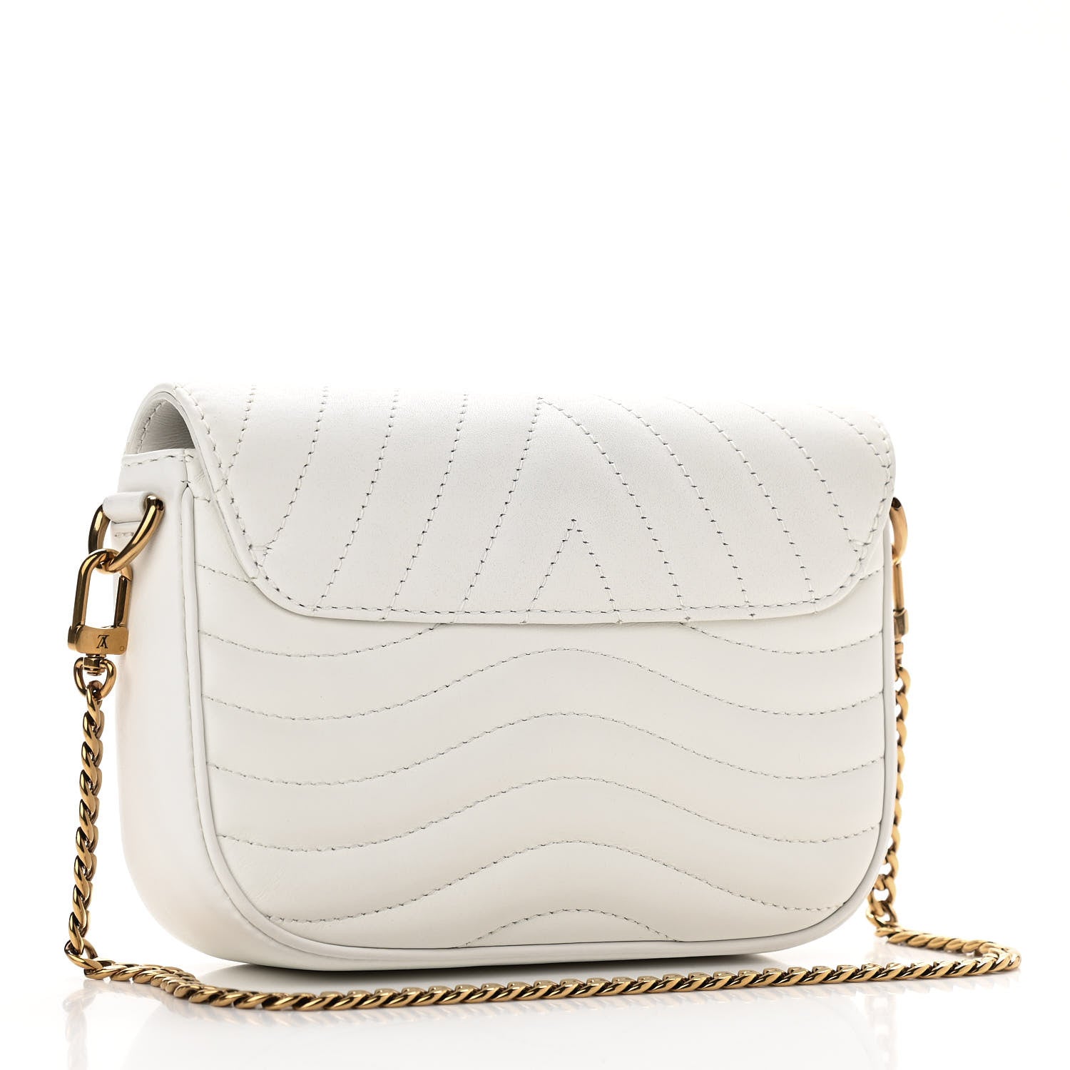 Louis Vuitton Calfskin New Wave Multi Pochette Snow 3 of 9
