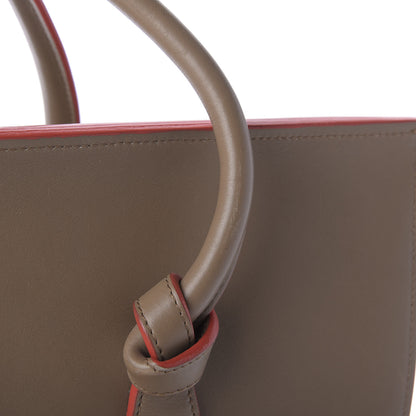 Celine Crisped Calfskin Medium Tie Knot Tote Taupe 13 of 14