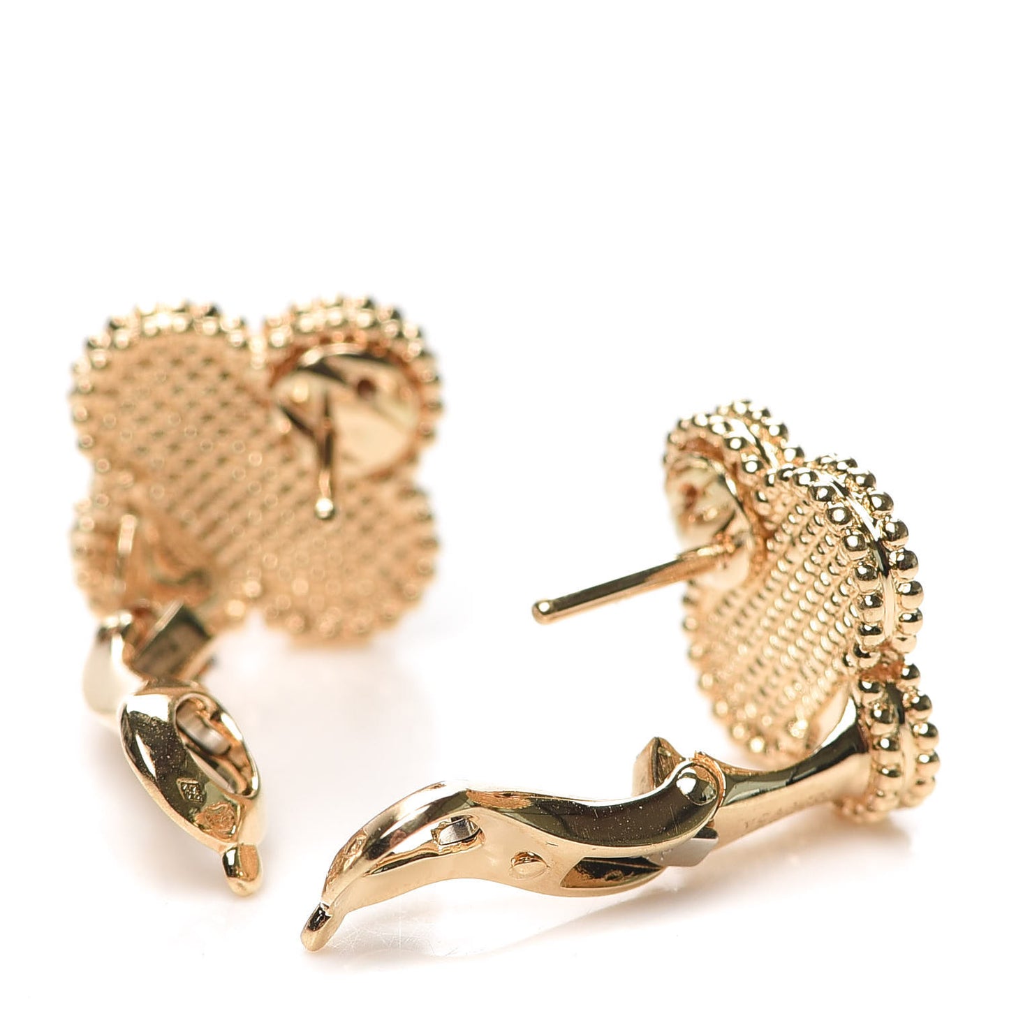 18K Yellow Gold Vintage Alhambra Earrings