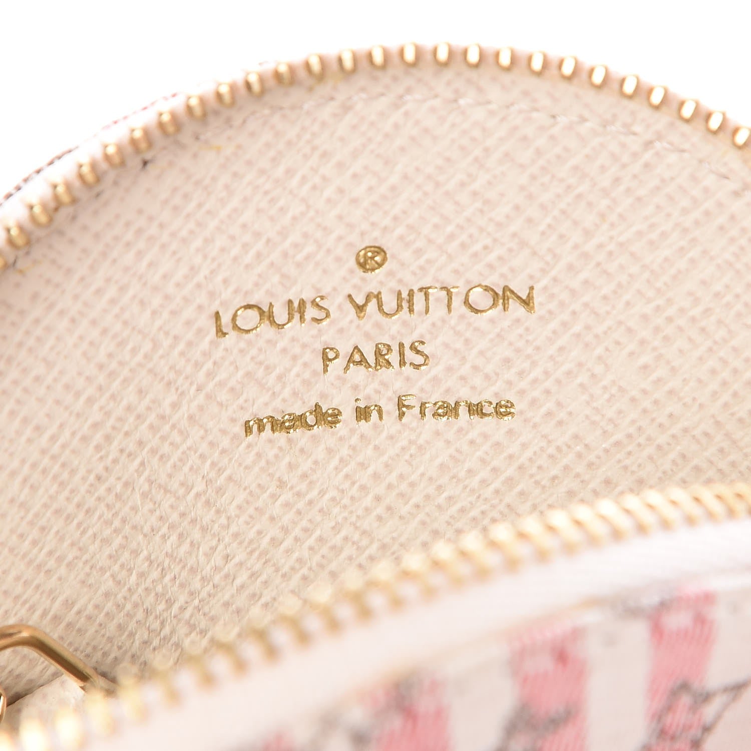 Louis Vuitton Mini Lin Croisette Round Coin Purse Rouge 6 of 8