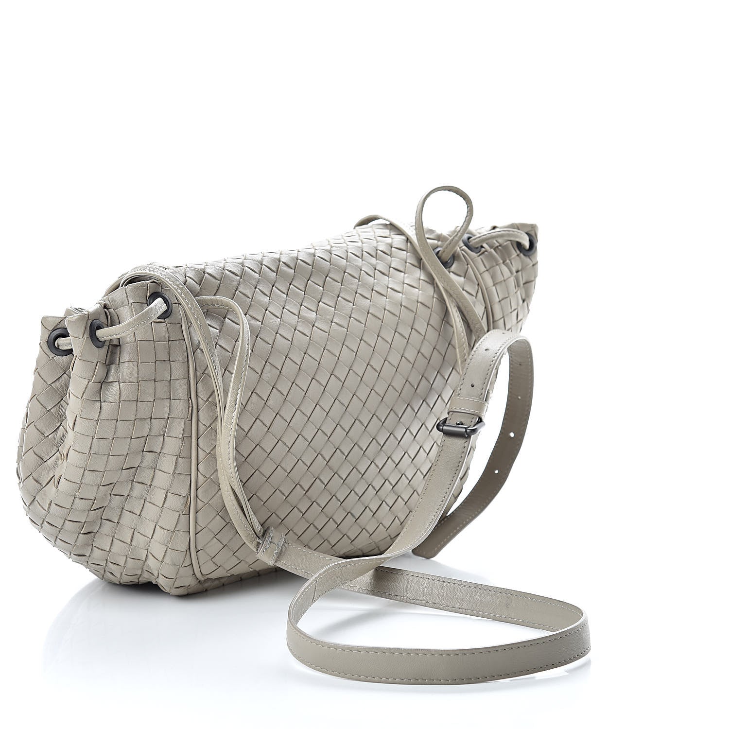 Bottega Veneta Nappa Intrecciato Small Messenger Flap Mink 3 of 14