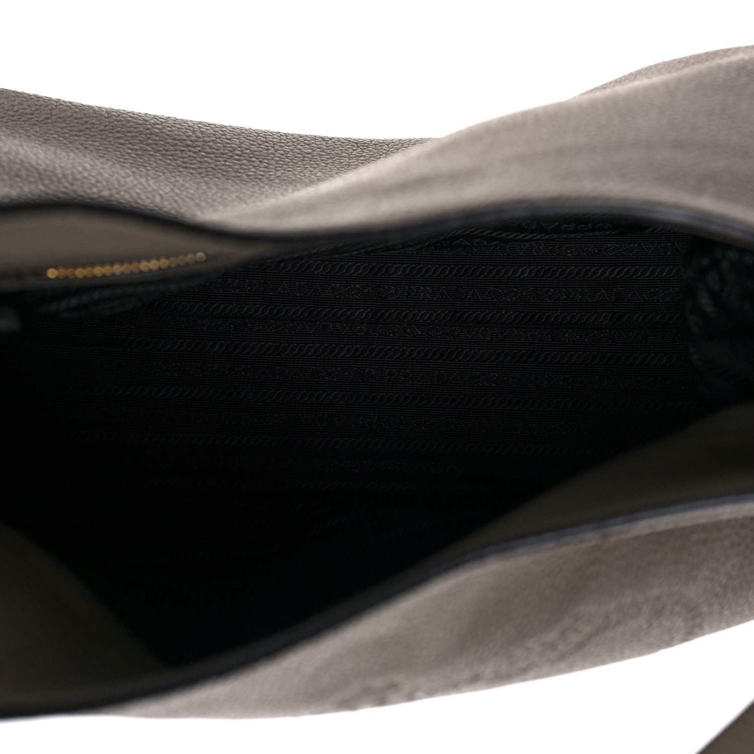 Prada Vitello Phenix Logo Hobo Taupe 5 of 13