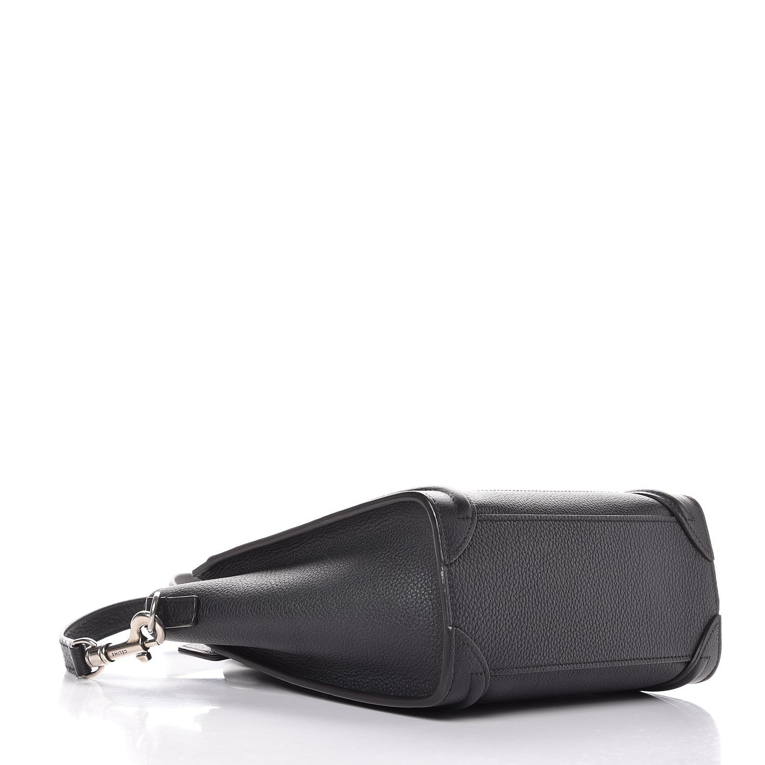 Celine Drummed Calfskin Nano Luggage Black 4 of 11