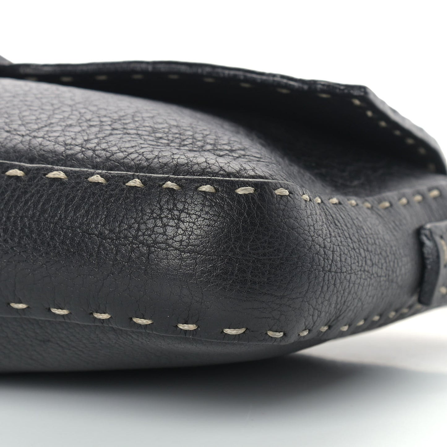 Calfskin Romano Selleria Baguette Black