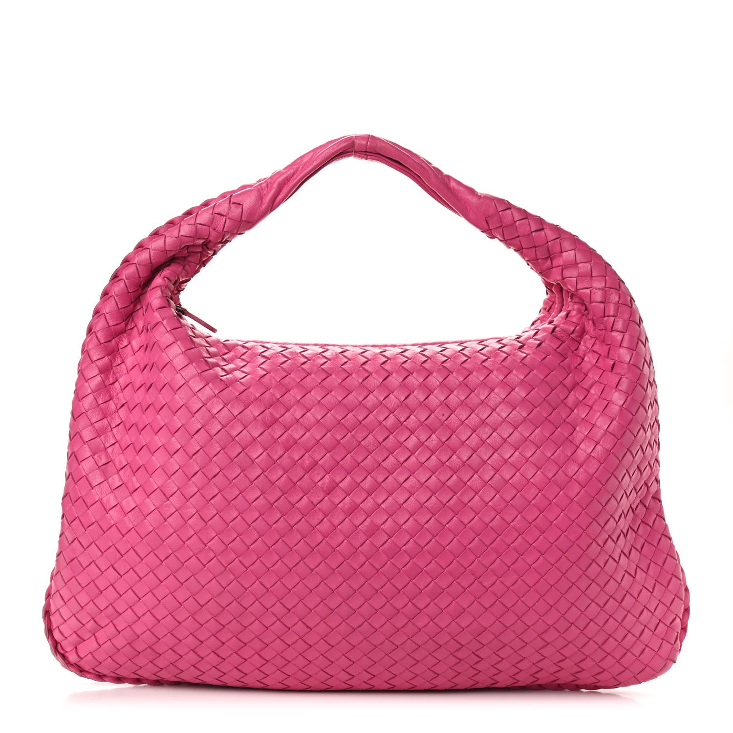 Bottega Veneta Nappa Intrecciato Maxi Veneta Hobo Fuchsia 1 of 9