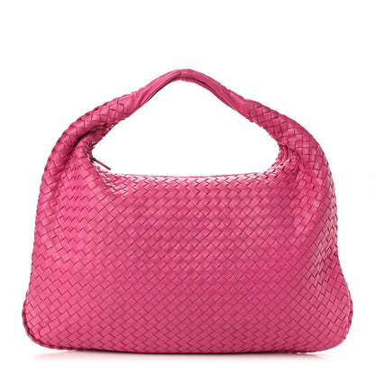 Bottega Veneta Nappa Intrecciato Maxi Veneta Hobo Fuchsia 1 of 9