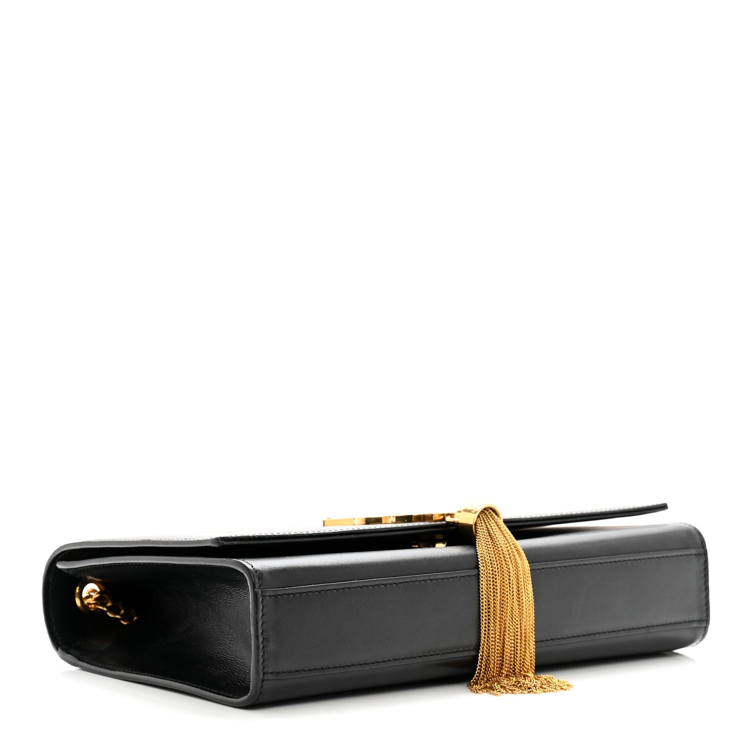 Saint Laurent Smooth Calfskin Medium Classic Monogram Kate Tassel Satchel Black 4 of 9