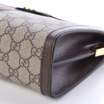 Gucci GG Supreme Monogram Web Small Ophidia Chain Shoulder Bag Brown 10 of 10