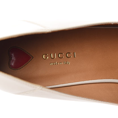 Gucci Calfskin Web Peyton Loafers 40 Mystic White 7 of 9