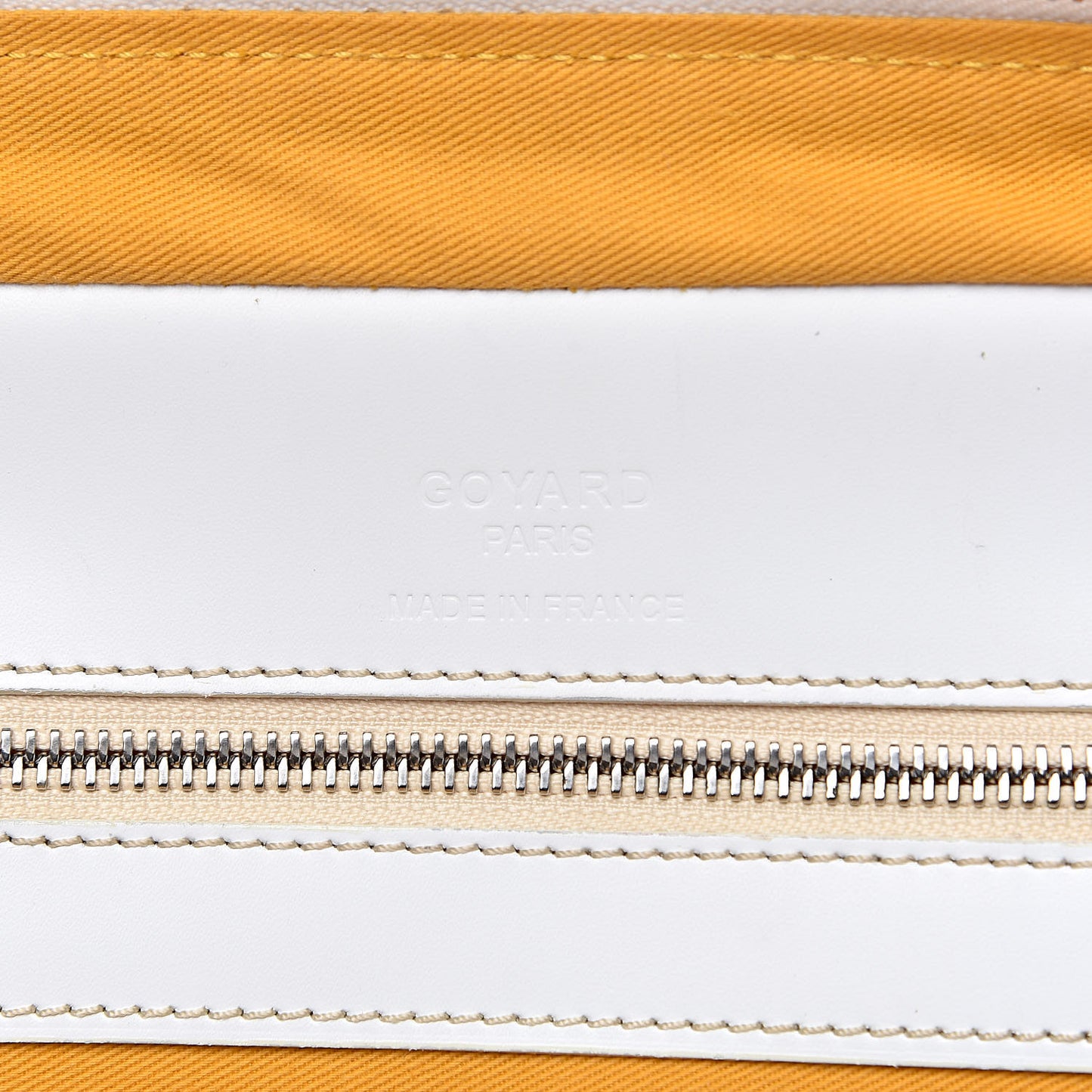 Goyardine Ambassade PM Briefcase White