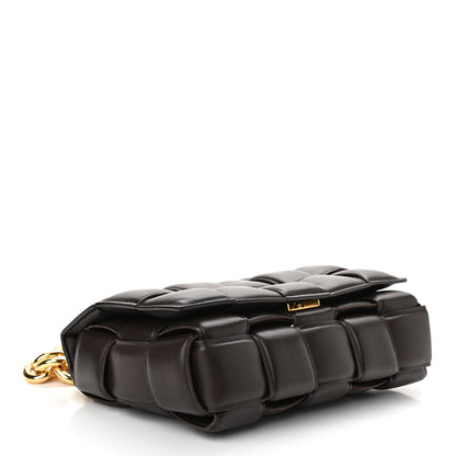 Bottega Veneta Lambskin Maxi Intreccio Padded Chain Cassette Crossbody Bag Black 3 of 9