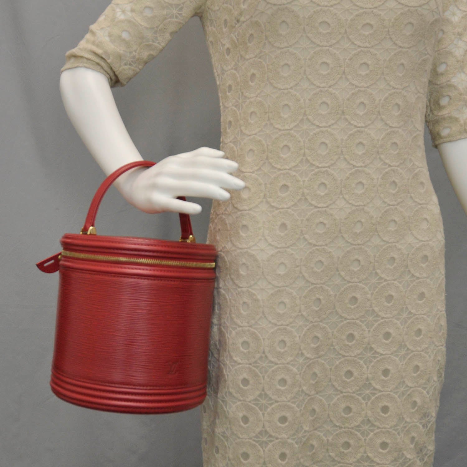 Louis Vuitton Epi Cannes Castillan Red 2 of 6