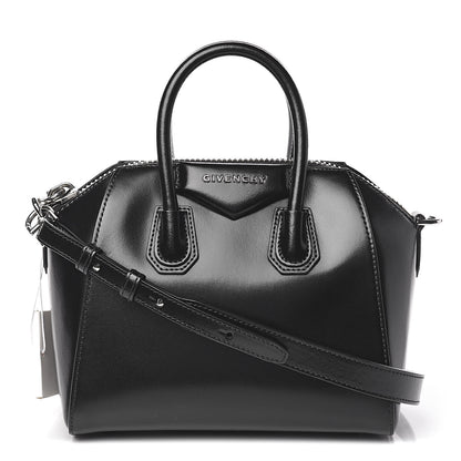 Givenchy Shiny Lord Calfskin Mini Antigona Black 1 of 9