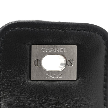 Chanel Lambskin Quilted CC Turnlock Cuff Bracelet S Black 4 of 4