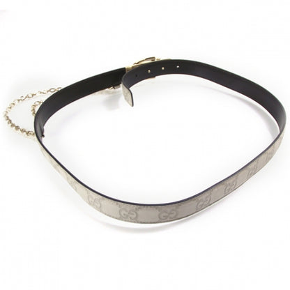 Gucci Guccissima Chain Belt Ivory 36 2 of 4