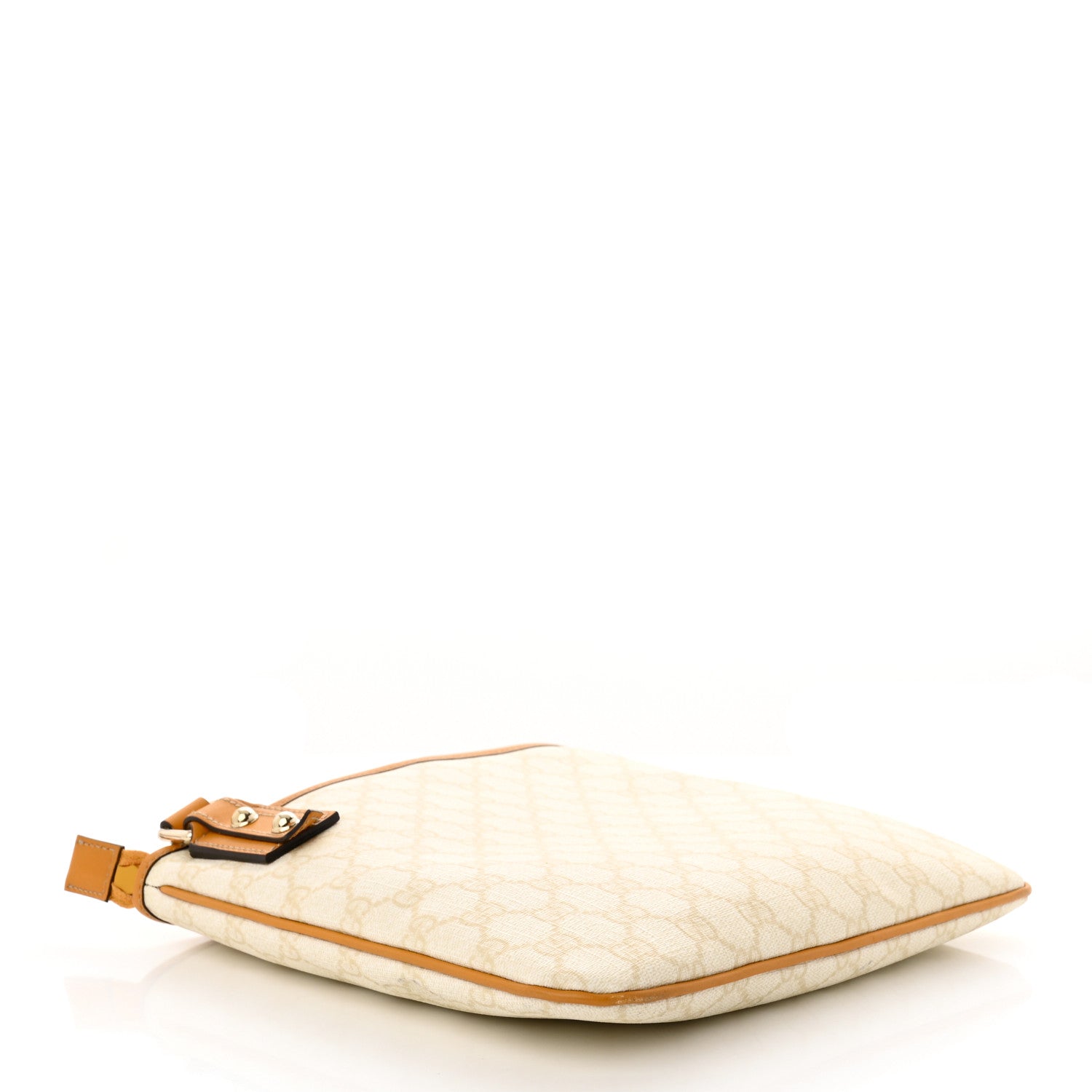 Gucci GG Plus Monogram Flat Messenger Bag White 4 of 11