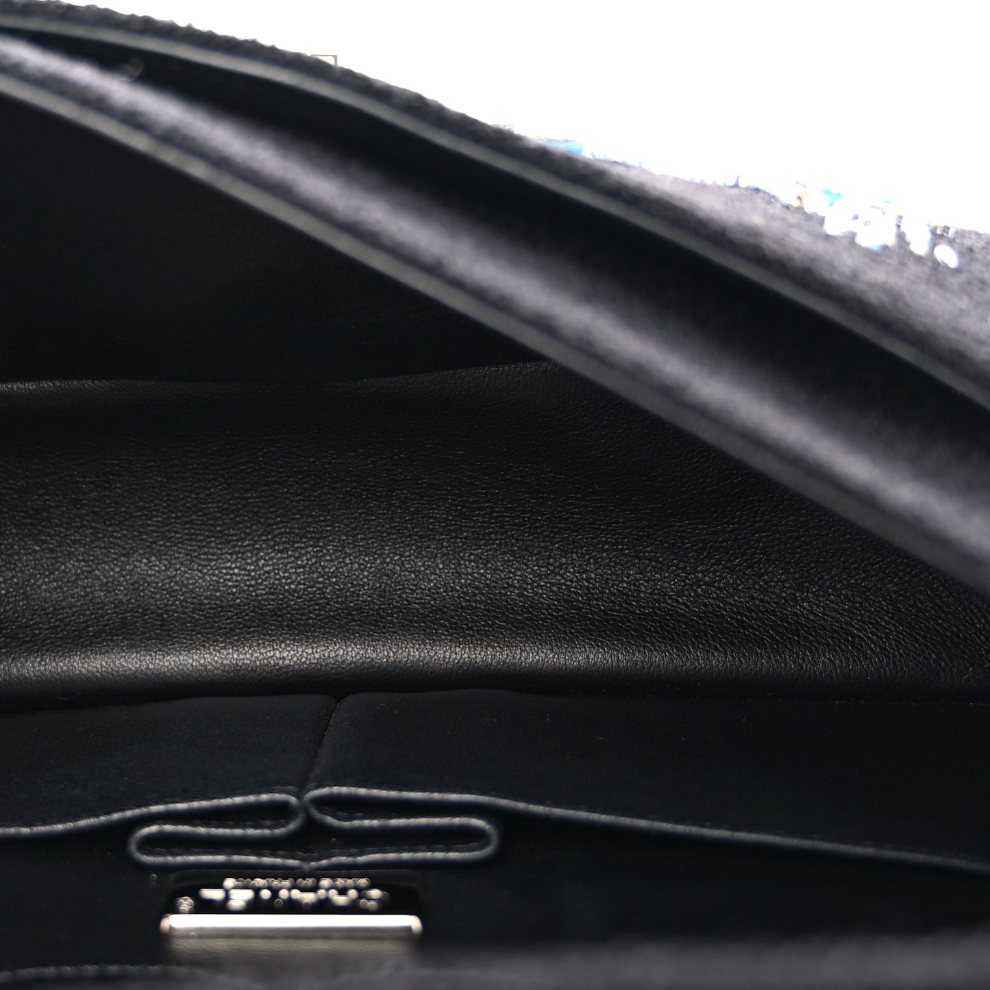 Boucle Tweed Crystal Bead Embellished Space Charms 2.55 Reissue 225 Flap Black Multicolor