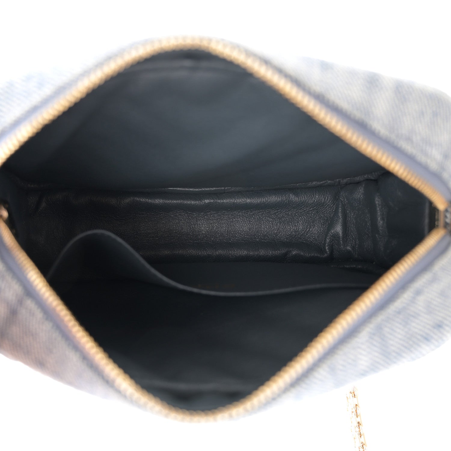 Chanel Denim Chevron Quilted Reissue 2.55 Camera Case Blue 5 of 12
