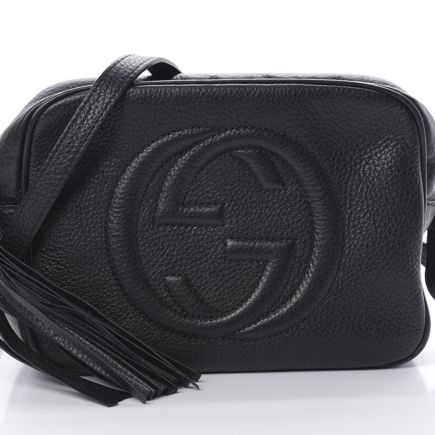 Gucci Pebbled Calfskin Small Soho Disco Bag Black 8 of 12