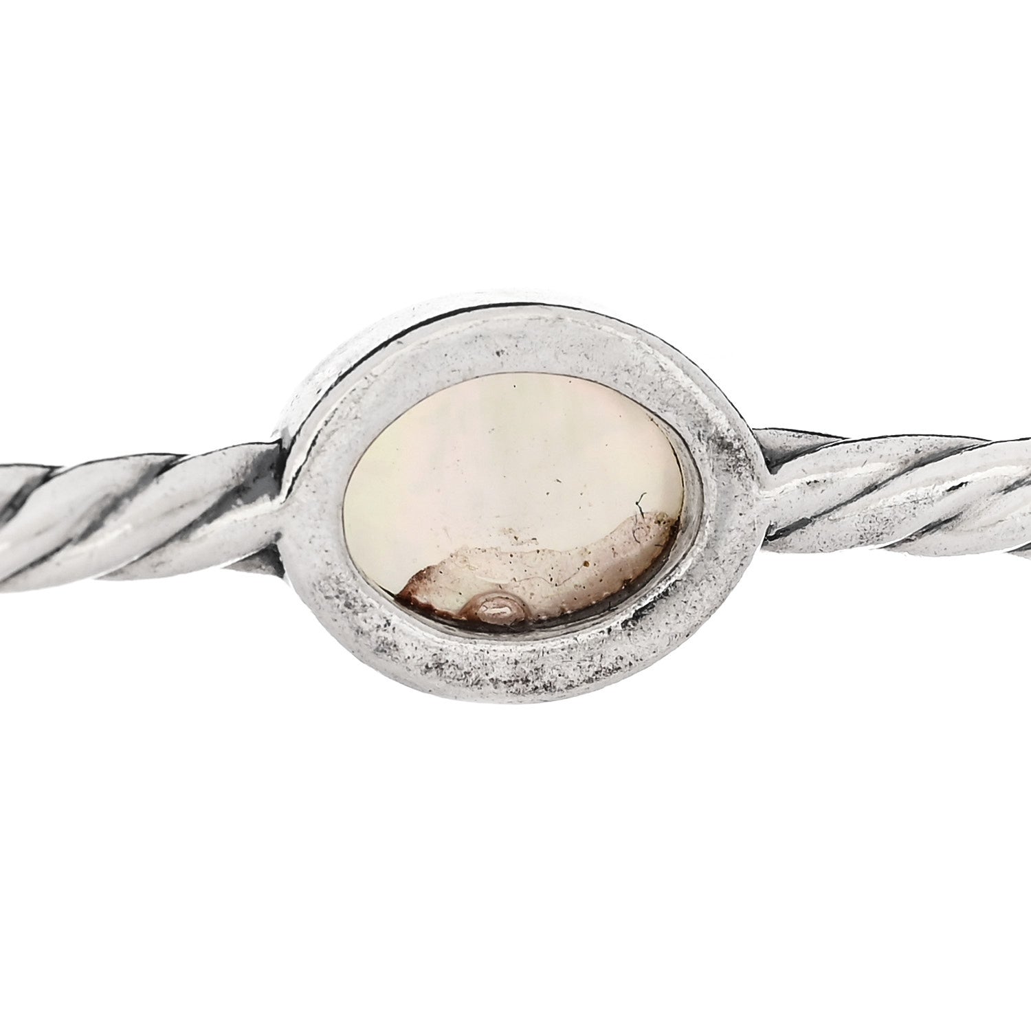David Yurman Sterling Silver Moon Quartz 3mm Color Classics Four Station Bangle Bracelet 4 of 6