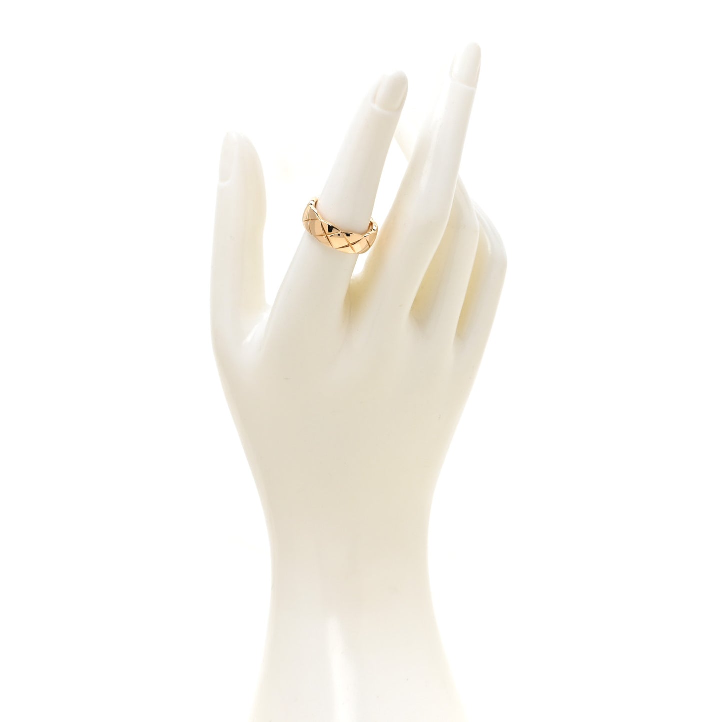18K Beige Gold Small Coco Crush Ring 55 7.5