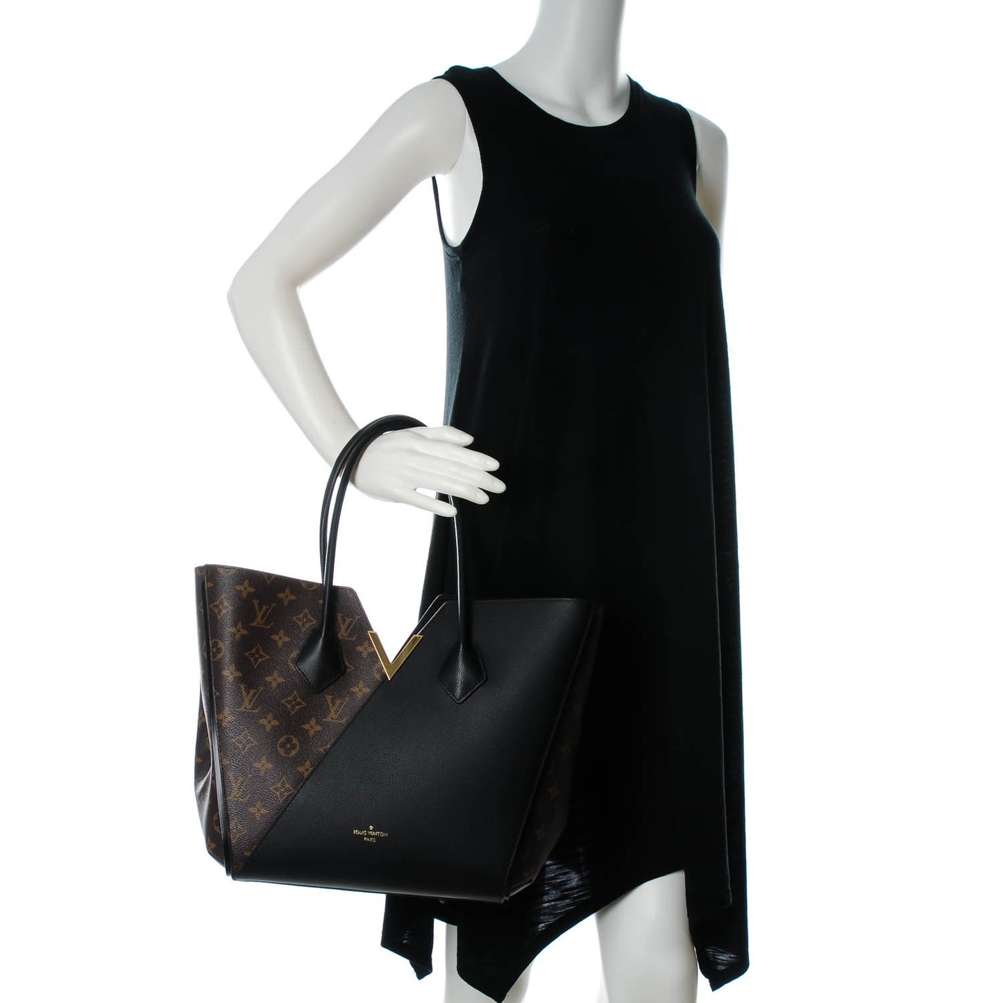 Calfskin Monogram Kimono Tote Black