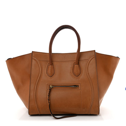 Celine Natural Calfskin Medium Phantom Luggage Tan 1 of 29