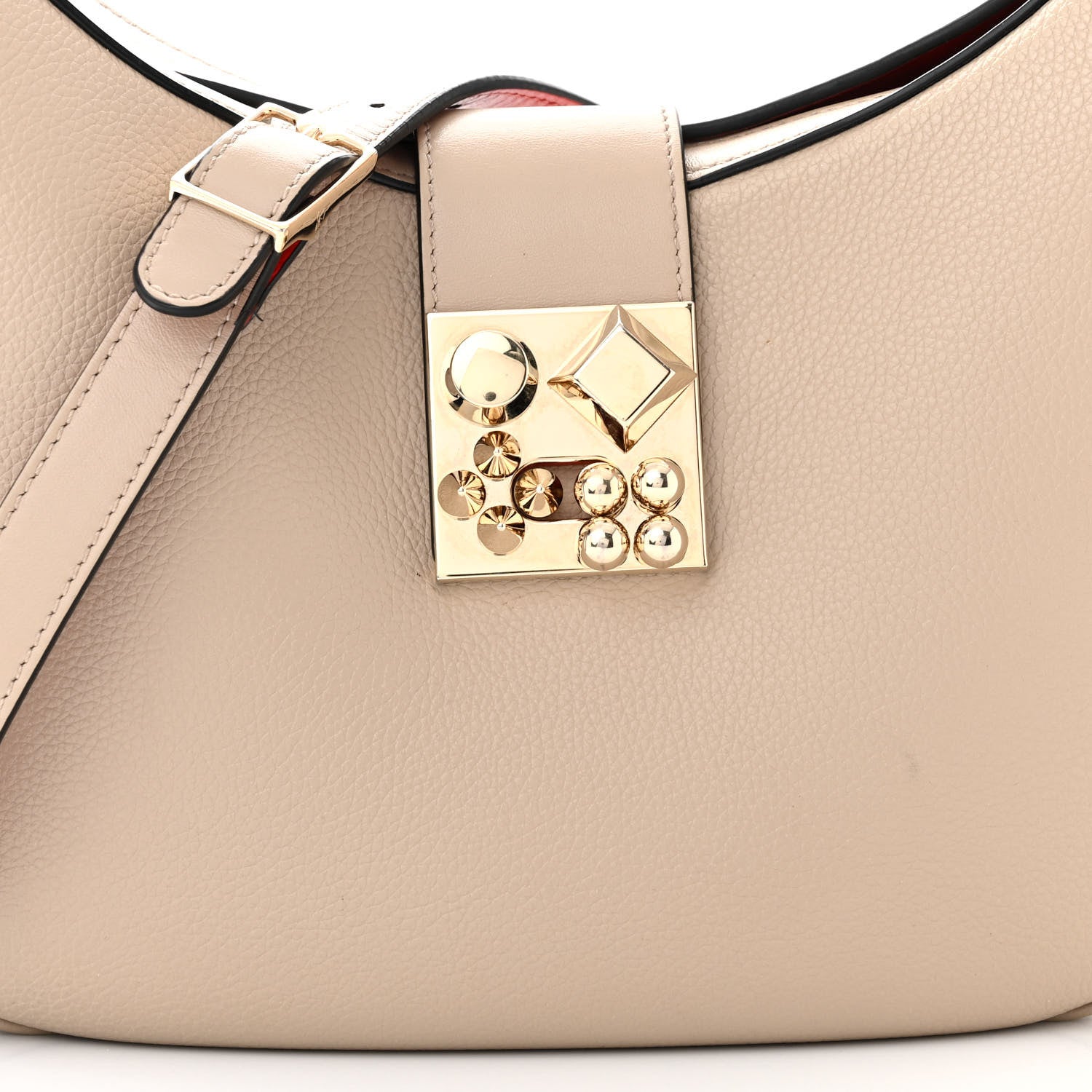 Christian Louboutin Grained Calfskin Carasky Shoulder Bag Feve 8 of 14