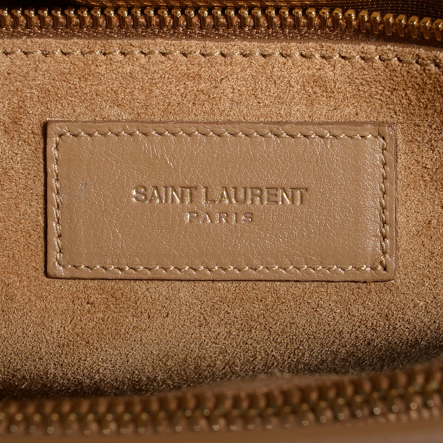 Grained Calfskin Small Sac De Jour Dark Beige